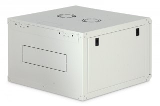 Szafa sieciowa wisząca Dynamic 19" 7U rack 385x600x600mm, drzwi szyba, szara, niezłożona, 60kg
