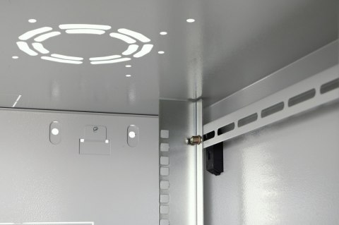 Szafa sieciowa wisząca Dynamic 19" 7U rack 385x600x600mm, drzwi szyba, szara, niezłożona, 60kg
