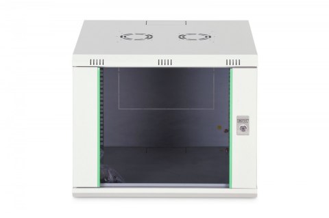 Szafa sieciowa wisząca Dynamic 19" 9U rack 474x600x600mm, drzwi szyba, szara, niezłożona, 60kg