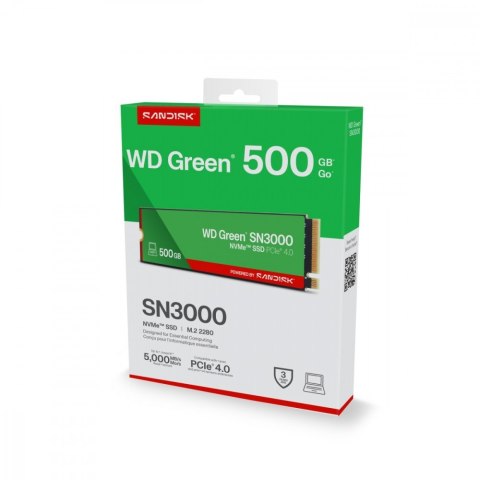 Dysk SSD Green 500GB M.2 2280 SN3000 NVMe PCIE4.0