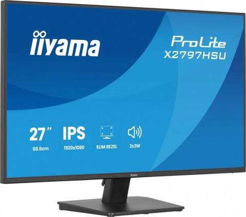 Monitor ProLite 27 cali X2797HSU-B1 IPS,FHD,HDMI,DP,120Hz,350CD,2xUSBv3.2, 2xUSB-C, GW 5lat