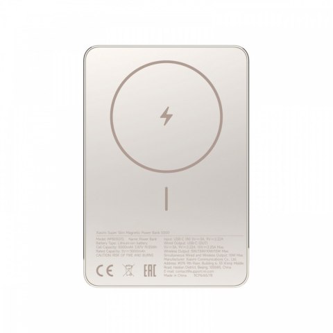 PowerBank Super Slim Magnetic 5000 złoty
