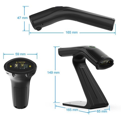 Skaner czytnik kodów kreskowych + stojak na skaner | 1D | USB