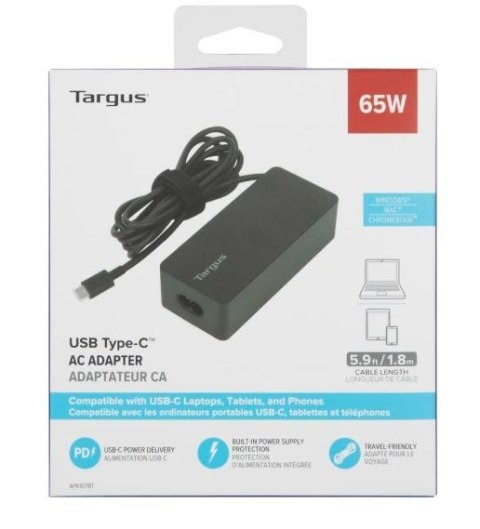 Zasilacz 65W USB Type-C Charger Black