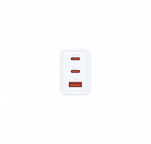 Ładowarka zasilacz GAN 2x 65W 2x USB-C 1x USB-A