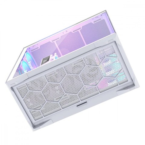 Obudowa Volcano Space XL ARGB Full Tower 5 wentylatorów, biała