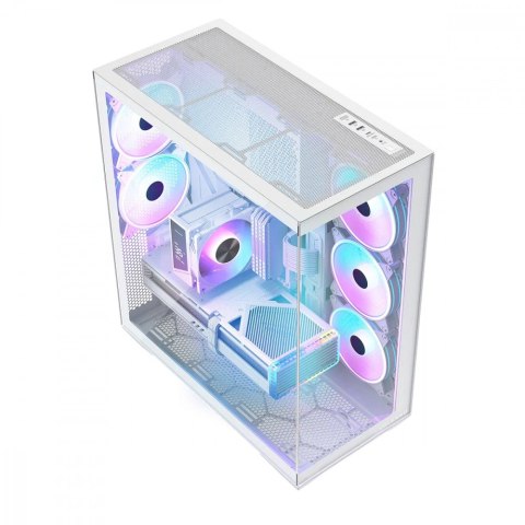 Obudowa Volcano Space XL ARGB Full Tower 5 wentylatorów, biała