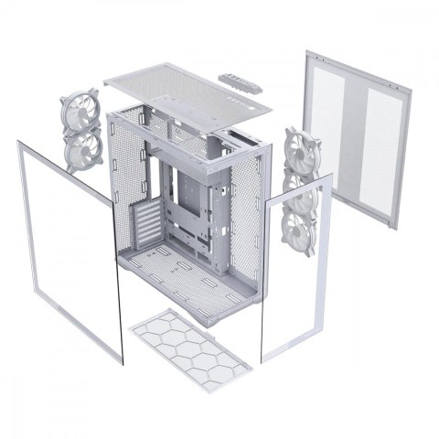 Obudowa Volcano Space XL ARGB Full Tower 5 wentylatorów, biała