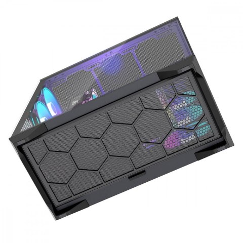 Obudowa Volcano Space XL ARGB Full Tower 5 wentylatorów, czarna