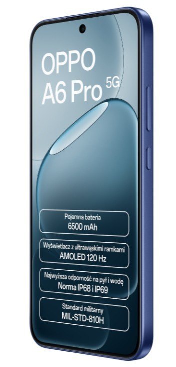 Smartfon A6 Pro 5G 8/256GB Niebieski CPH2781