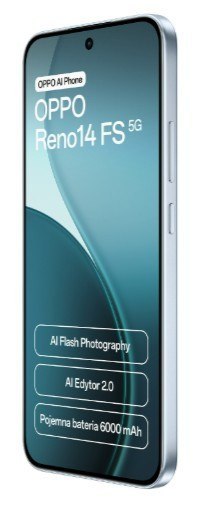 Smartfon Reno14 FS 5G 12/ 512GB Niebieski CPH2743