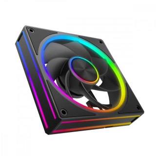 Wentylator VOLCANO LOOP REVERSE ARGB 120 Czarny