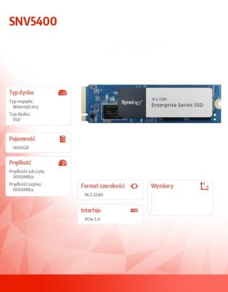 Dysk SDD M2 NVMe PCIe 3.0 x4 1600GB SNV5420-1600G