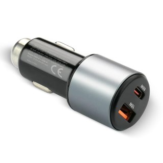 Ładowarka samochodowa CC-60Q QC3.0 83W 1X USB + 1X USB-C PD czarna
