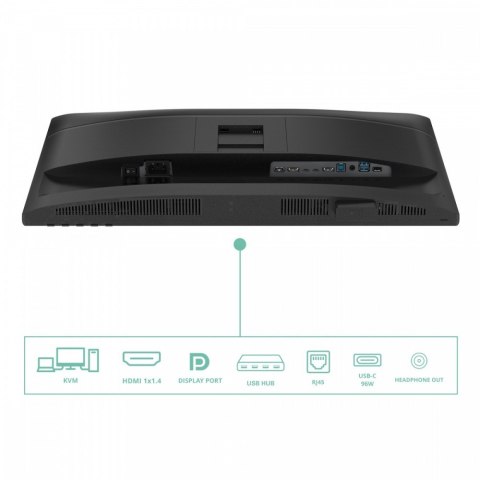 Monitor 24P4CV 23.8 cala IPS 120Hz HDMI DP RJ45 USB-C Pivot Głośniki