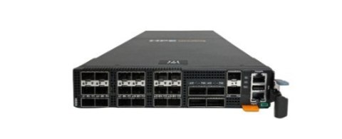 Przełącznik półszerokości H-series SN8325H z 18 portami SFP28 25GbE oraz 4 portami QSFP28 100GbE (zasilanie od strony złączy)