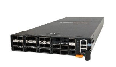 Przełącznik półszerokości H-series SN8325H z 18 portami SFP28 25GbE oraz 4 portami QSFP28 100GbE (zasilanie od strony złączy)