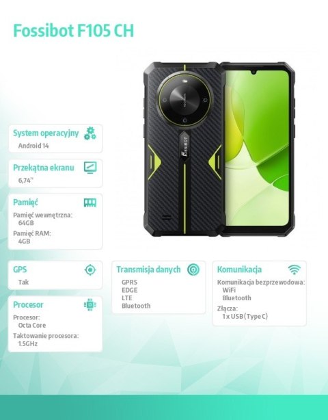 Smartfon F105 green CH