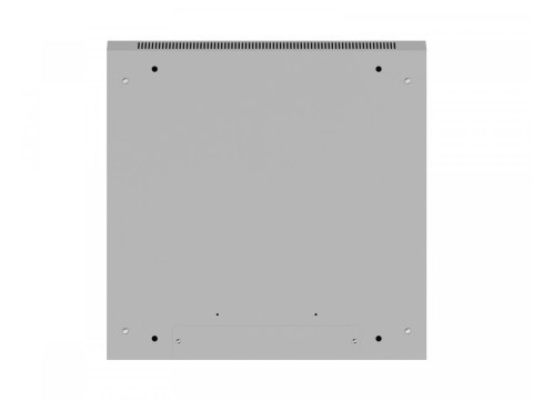 Szafa instalacyjna rack wisząca 12U 600x600 szara drzwi perforowane (flat pack)