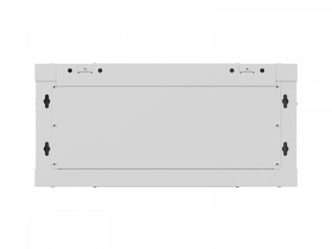 Szafa instalacyjna rack wisząca 19 cali 4U 600x450 szara drzwi metalowe (flat pack)