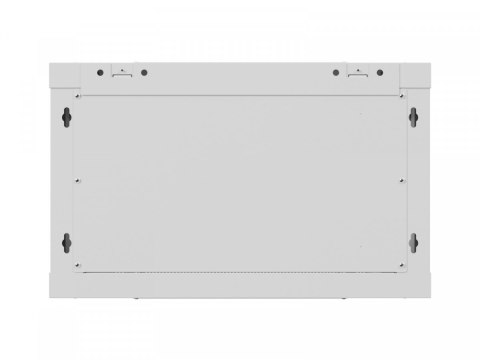 Szafa instalacyjna rack wisząca 19 cali 6U 600x600 szara drzwi perforowane (flat pack)