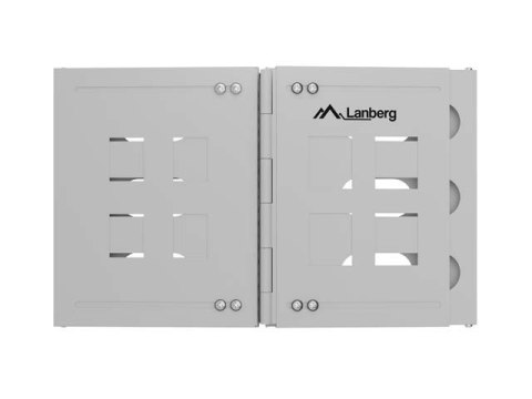 Uchwyt ścienny rack 19" 6U 497x400/240 szary