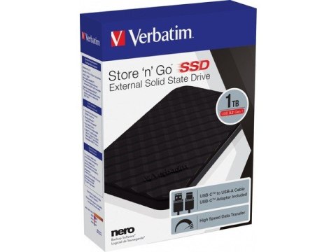 Dysk zewnętrzny SSD Store N Go 1TB 2,5" USB-C 3.2 Czarny 53230
