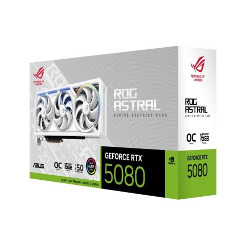 Karta graficzna GeForce RTX 5080 ROG ASTRAL OC GDDR7 256bit 2HDMI/3DP biała