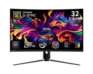 Monitor 31.5 cala MAG 321CUP QD-LED/UHD/Curved/165Hz/czarny