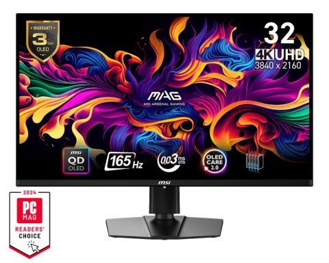 Monitor MAG 321UP QD-OLED 31.5 cala UHD/LED/Flat/165Hz/czarny