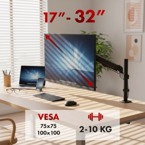 Uchwyt na monitor MC-135 17-32 cali 2-10 kg